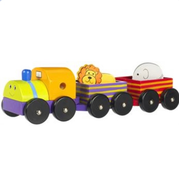 Orange Tree Toys, First animal train, wooden toy - Picture 3 of 3
